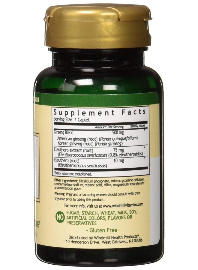 Windmill Ginseng 500 mg Extract Caplets 60 ea - Image 2