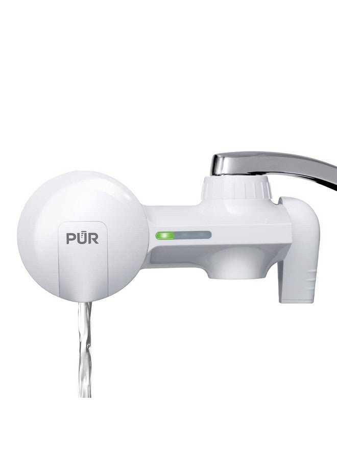 PUR Faucet Mount Water Filtration System, 2-in-1 Powerful Filtration with Lead Reduction, Horizontal, White, PFM150W - Image 1
