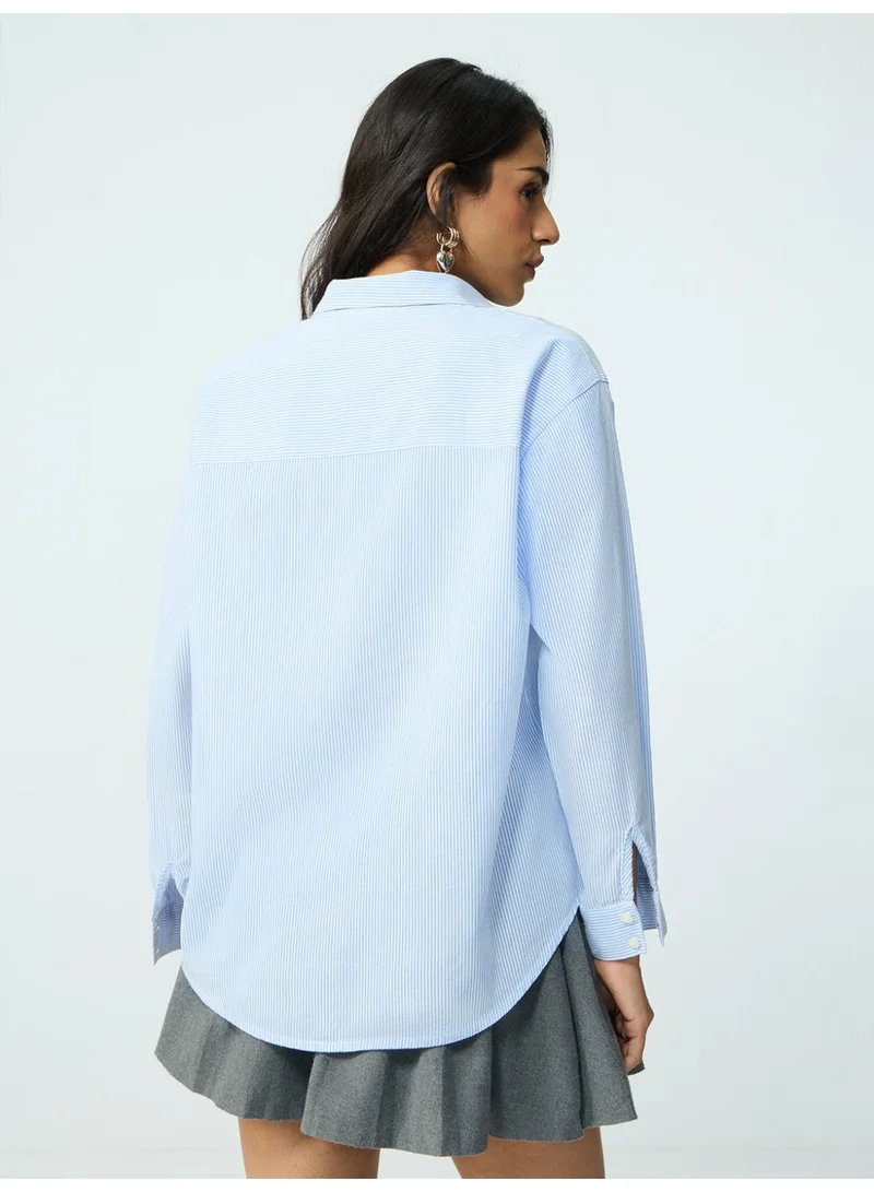 The Souled Store  Stripe Shirt: Blueprint  | Best Price UAE