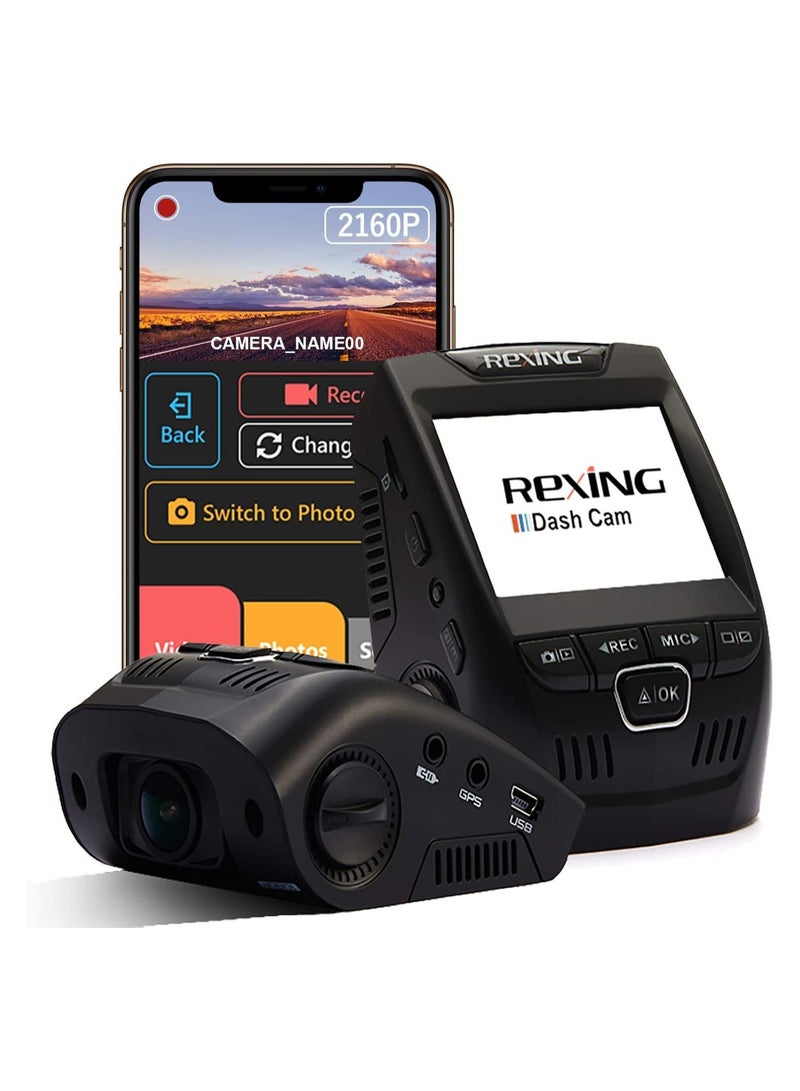 ريكسينج كاميرا في 1 شاشة 2.4 بوصة ألترا 4 كيه زاوية واسعة 170 درجة - Image 1