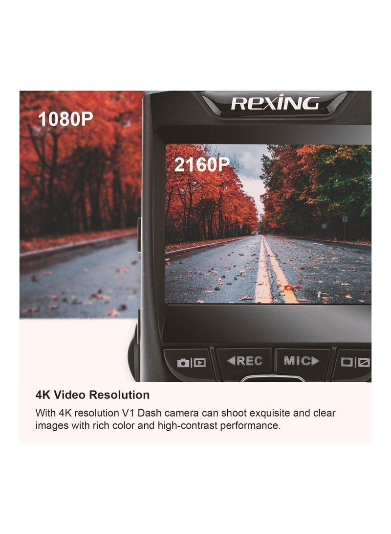 ريكسينج كاميرا في 1 شاشة 2.4 بوصة ألترا 4 كيه زاوية واسعة 170 درجة - Image 2