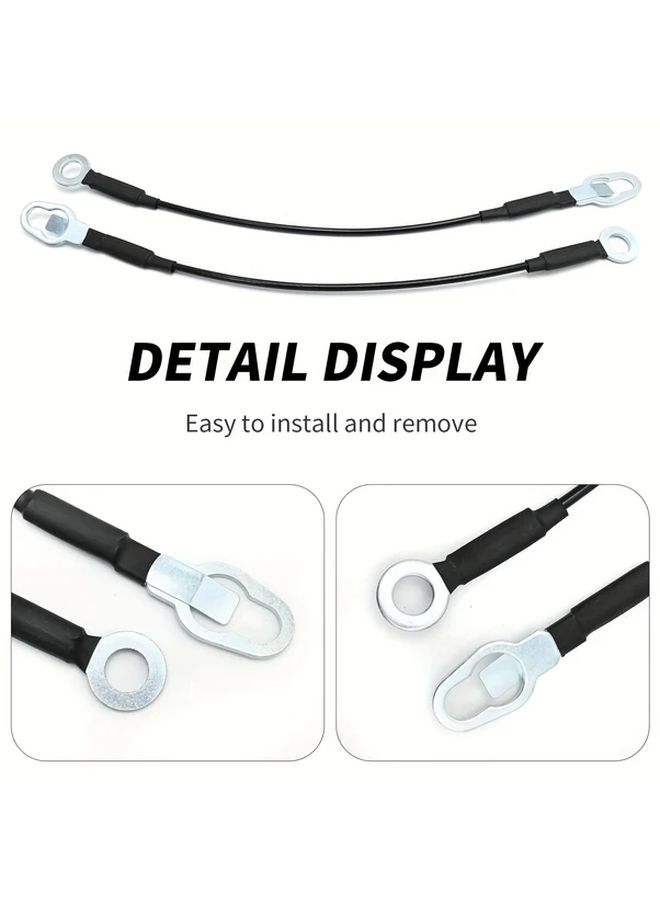 2pcs Tailgate Support Cables For Pickup Trucks Rear Doors Compatible 1993 To 2011 Models - Image 3