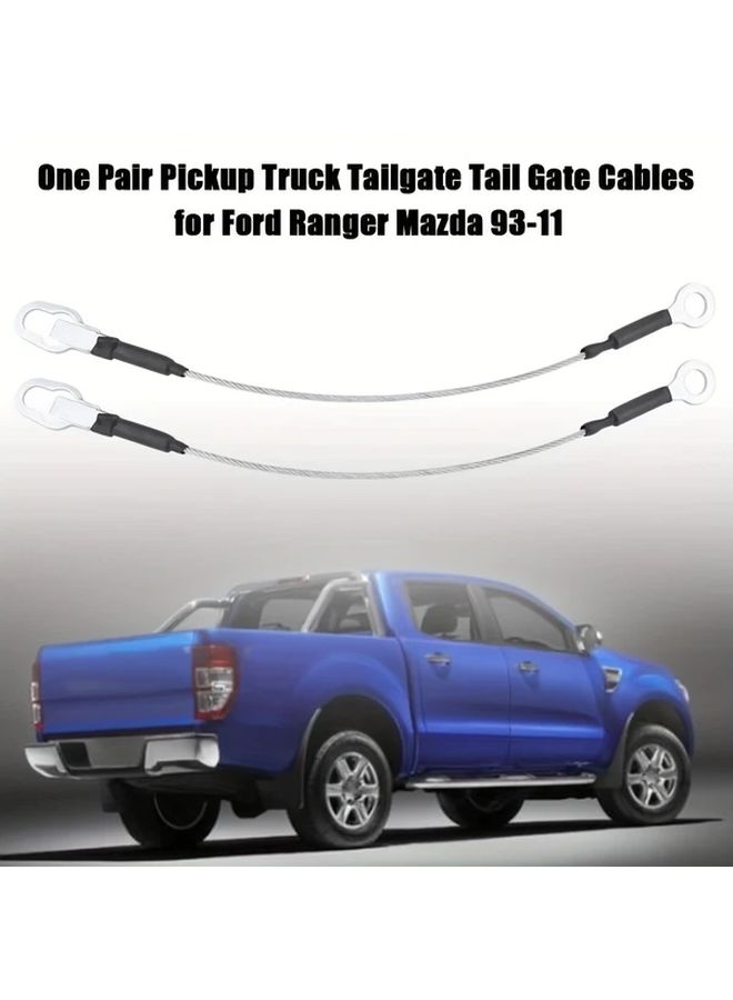 2pcs Tailgate Support Cables For Pickup Trucks Rear Doors Compatible 1993 To 2011 Models - Image 5