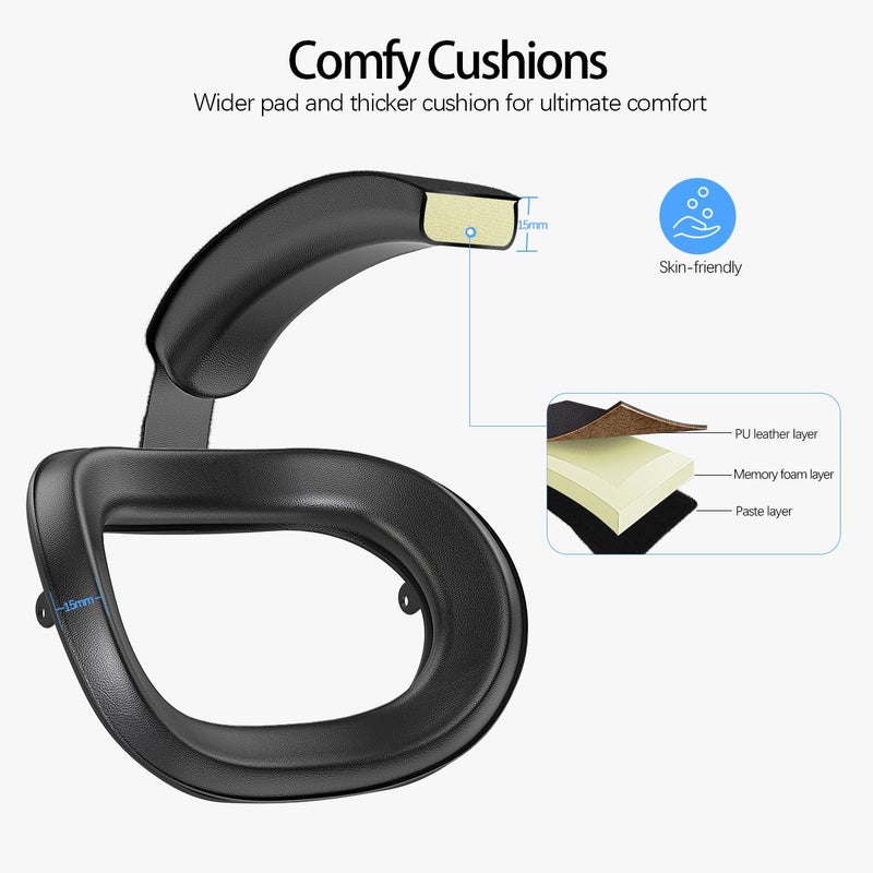 AMZDM Head Strap for Meta Quest 2 VR Headset Elite Strap Adjustable Soft Cushion Headstrap Oculus Quest 2 Replacement for Virtual Reality - Image 4