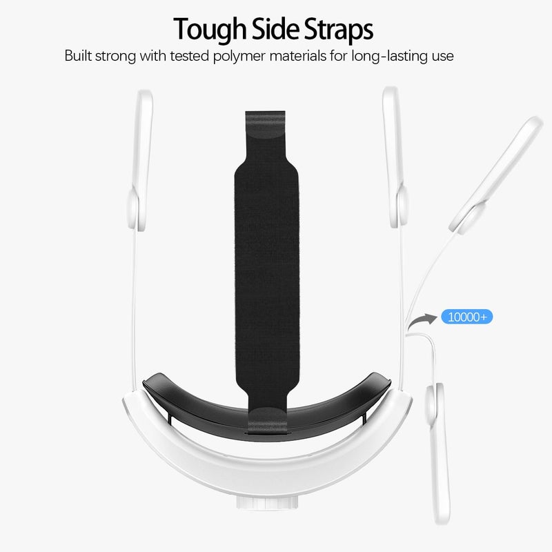AMZDM Head Strap for Meta Quest 2 VR Headset Elite Strap Adjustable Soft Cushion Headstrap Oculus Quest 2 Replacement for Virtual Reality - Image 5