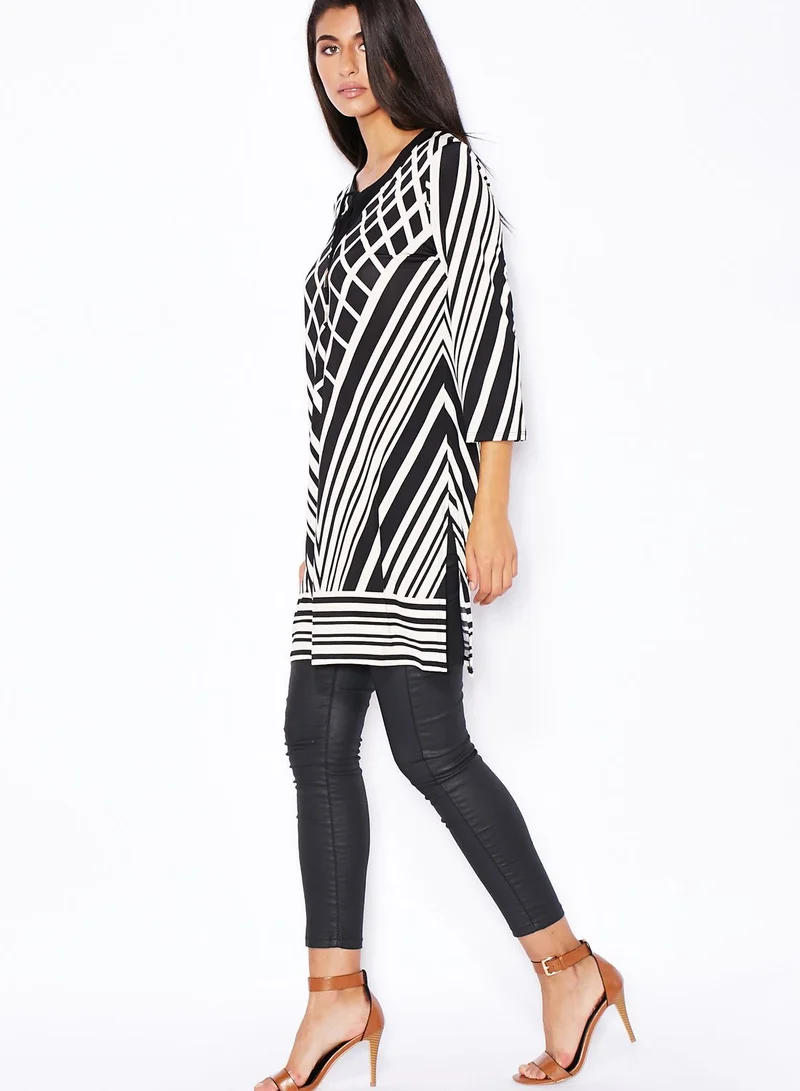 Wallis Chevron Printed Tunic Dress