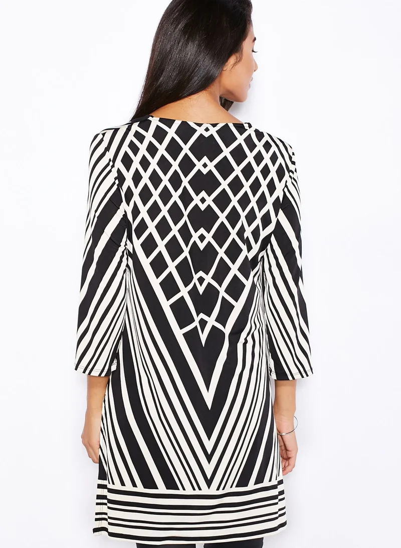 Wallis Chevron Printed Tunic Dress