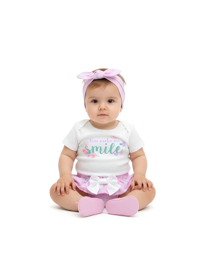 Bambimici Leila Unicorn Color Baby Suit Set - Image 1