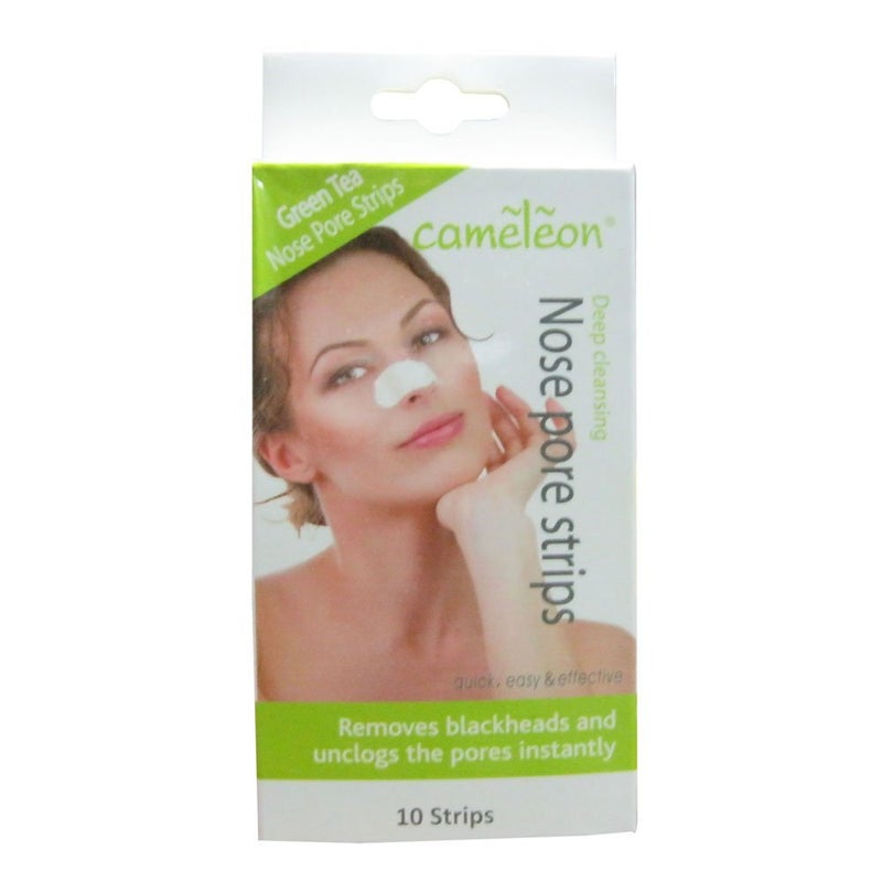 Cameleon Deep Cleansing Nose Pore Strips in Green Tea - Pack of 10 - Image 2