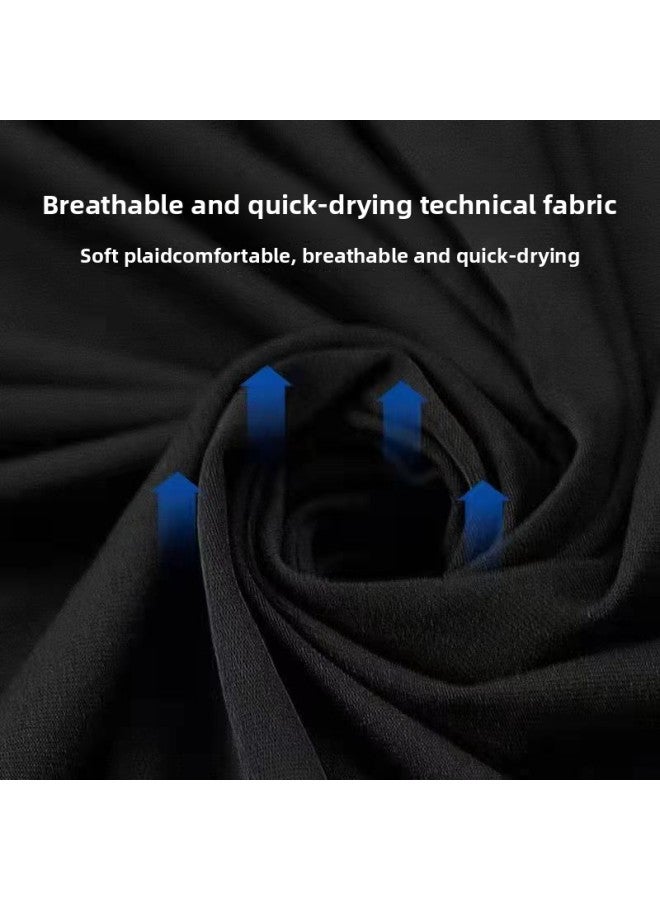 Swimming Trunks Men's Adult Swimming Trunks Men's Swimwear Comfortable Boxer Loose Quick-drying Professional Swimming Goggles Swimsuit Swimming Cap Set-Color:This Year’s Blue [swimming Trunks + Swimming Cap]-