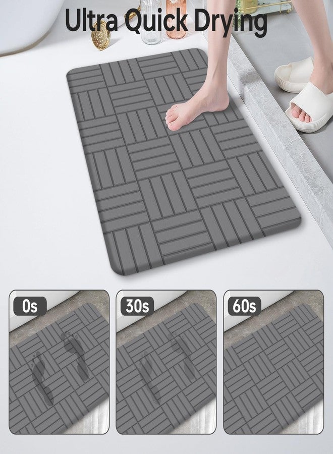 Halohop Stone Bathroom Mat, Diatomaceous Earth Non-Slip Shower Mat - Quick Drying Absorbent TerraDry for Bathroom - Elegant & Modern Design, Easy to Clean (Weave) - Image 2