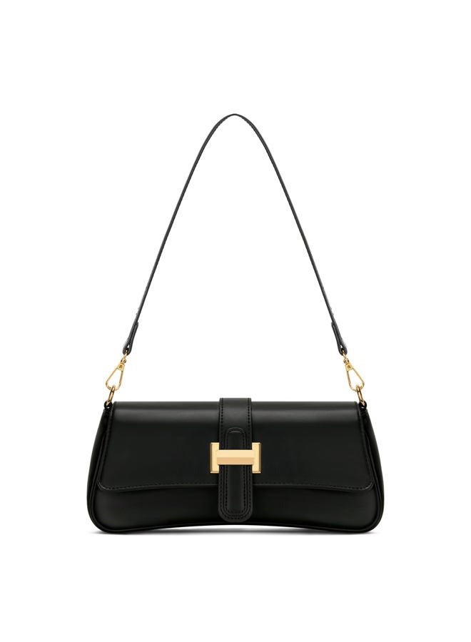 kkxiu Shoulder Bag for Women, Small Handbag Hobo Purses, Retro Clutch Underarm Bag, Black01 - Image 1