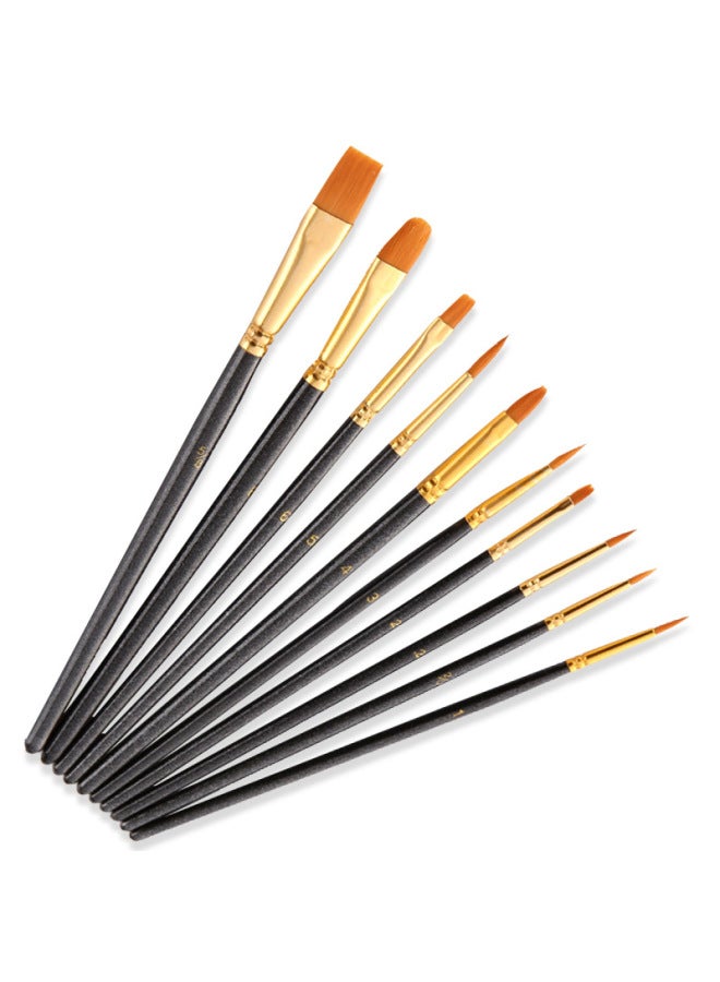 ZhuTing Spot 10 Pearlescent Blue Painting Pen Watercolor Painting Pen Set Nylon Wool Painting Pen Painting Pen - Image 4