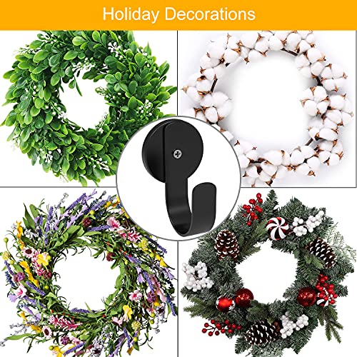 Fruvocado Magnetic Wreath Hanger for Front Doors, 2 Pack Wreath Holder for Steel Door Metal Wreath Hook for Wreath Decorations - Image 4