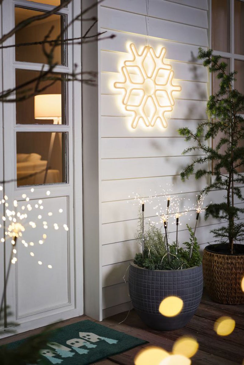 Tchibo Luminous Tube LED Snowflake, White - Image 2
