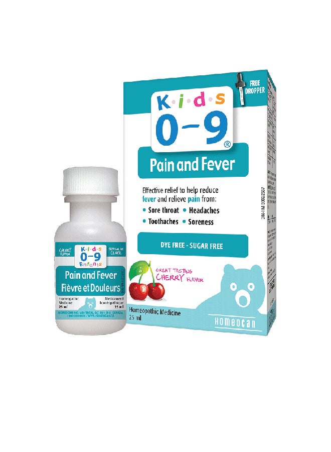 Generic Generic Kids 0-9 Homeopath Pain & Fever -25Ml 