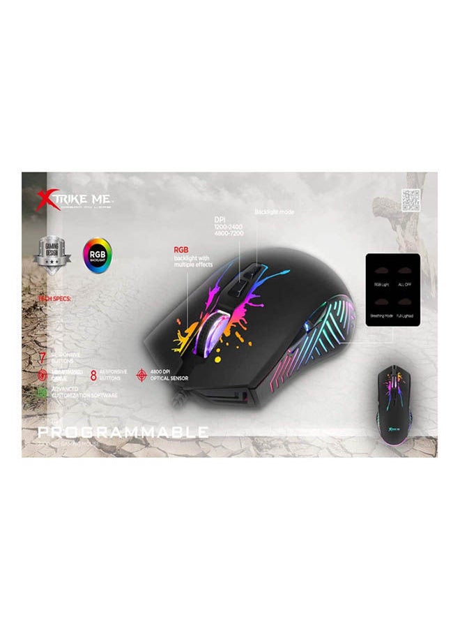 XTRIKE ME Wired Backlight Optical Gaming Mouse  - Image 5