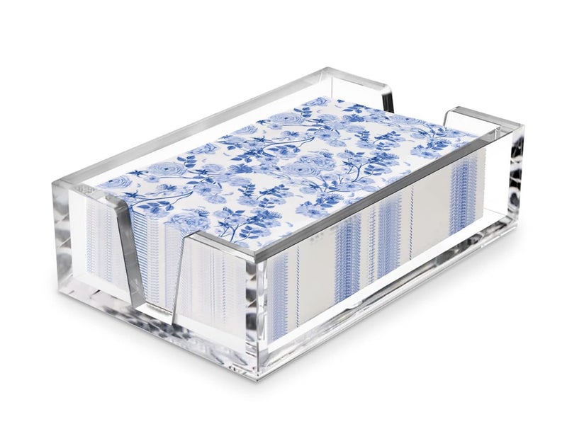 LEVIMETREE Acrylic Napkin Holder for Bathroom Acrylic Guest Towel Holder Bathroom Napkins Guest Disposable Holder Hand Towel Tray for Kitchen Parties Weddings Party 87x52x25 Inside Size