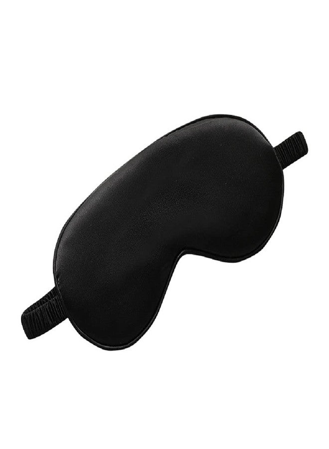 Shuiniba قناع النوم من شوانيبا من الحرير الطبيعي، قناع للعين، قناع عين فائق النعومة (أسود) - Image 1