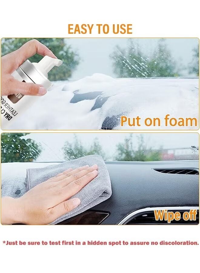 Leather Foam Cleaner Cleaning Remove Dirt Stain and Grime Suitable for Car Interiors Seats Furniture Couches Sofa Shoes Boots Bags and More - Image 5