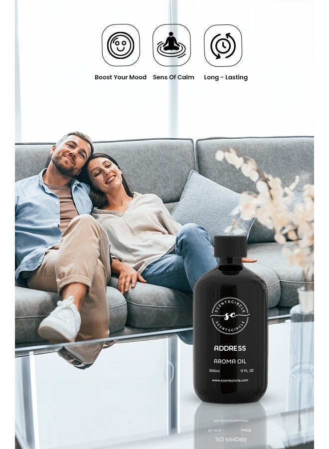 Scentscircle Address Hotel Inspired Fragrance Oil 500ml - Premium Hotel Inspired Aroma Oil Scent Refill for Aroma Diffusers, Home, Office, Villa, Hotel - Image 4