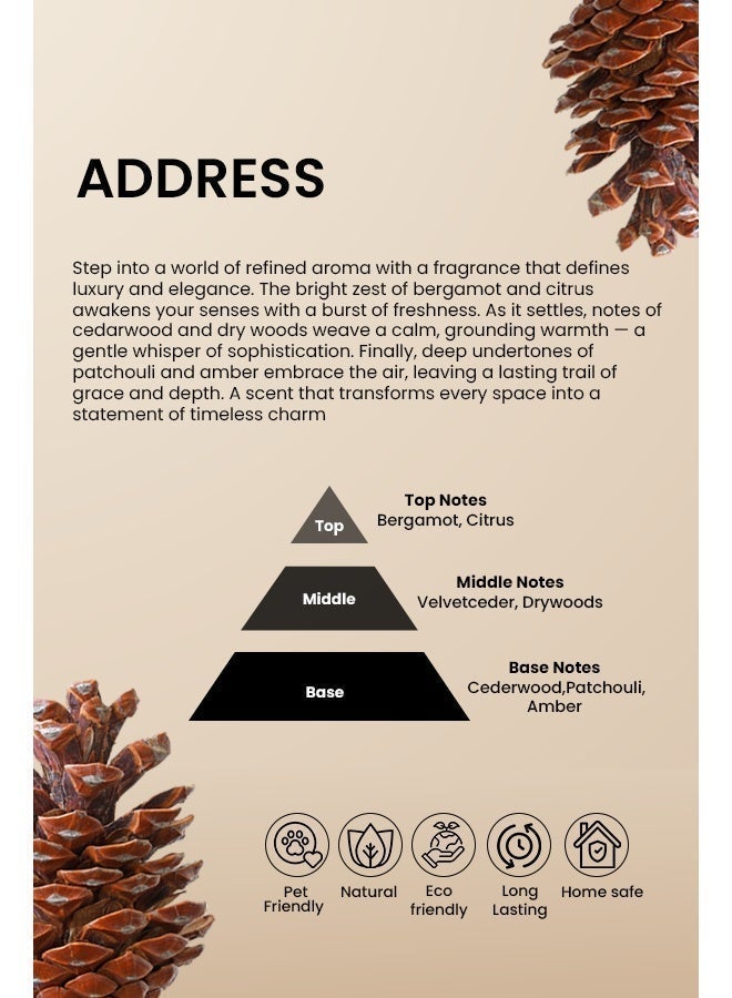 Scentscircle Address Hotel Inspired Fragrance Oil 500ml - Premium Hotel Inspired Aroma Oil Scent Refill for Aroma Diffusers, Home, Office, Villa, Hotel - Image 2