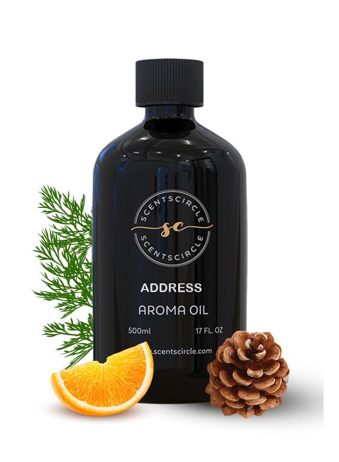 Scentscircle Address Hotel Inspired Fragrance Oil 500ml - Premium Hotel Inspired Aroma Oil Scent Refill for Aroma Diffusers, Home, Office, Villa, Hotel - Image 1