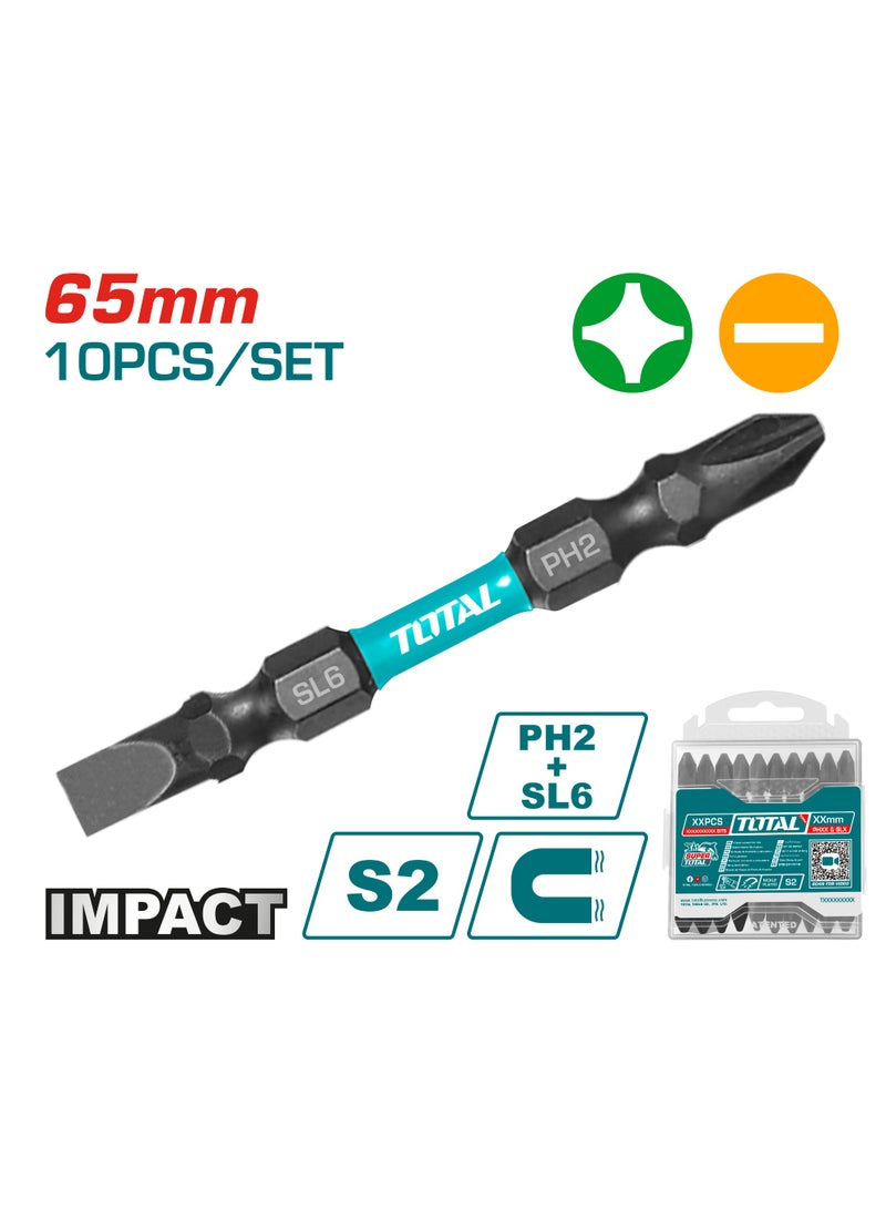 Total Impact screwdriver bits 10pcs/set TACIM16HL133