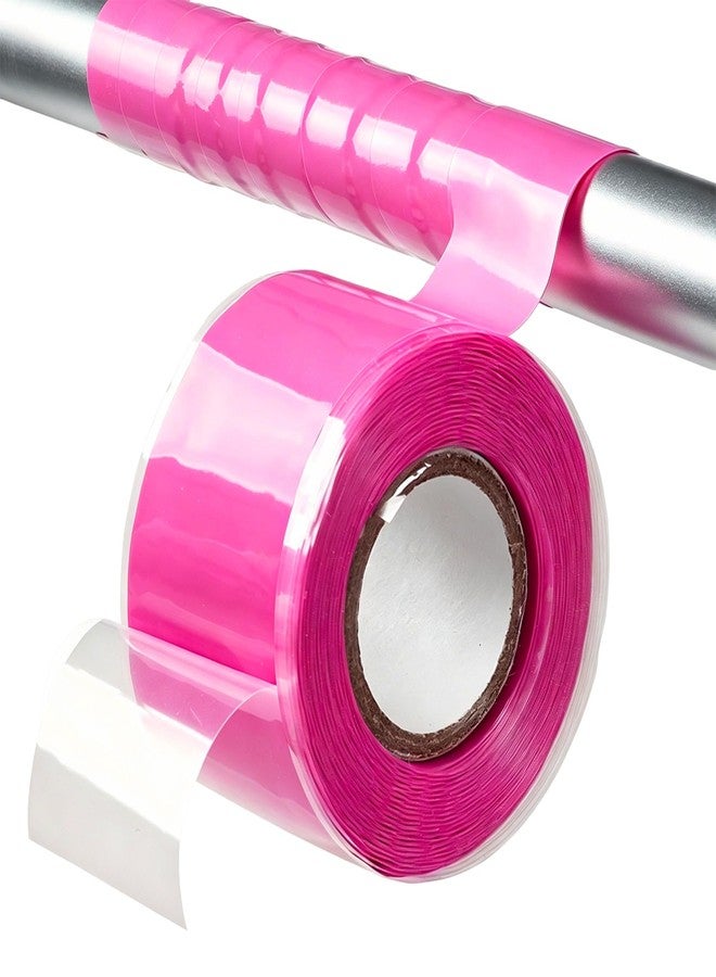 Strgenie Kayak Paddle Grip Tape Silicone Grip Tape Pink 12ft Rubber Grip Tape Wrap for Pull Up Bar, Handles - Image 1