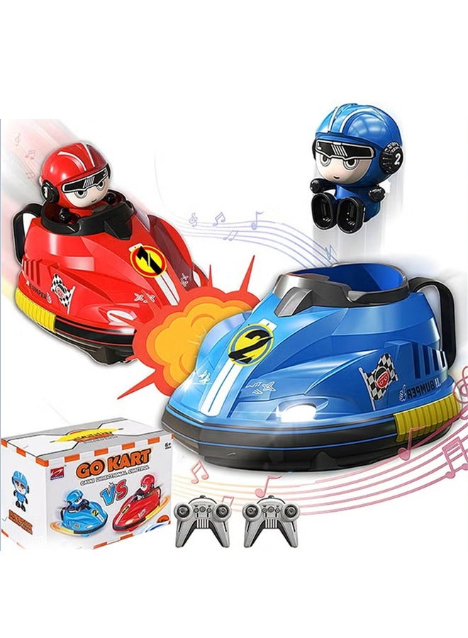 HENGDE Two person remote control battle collision car parent-child interaction go kart drift catapult children's toy, dynamic music, and cool lighting. Come and have a happy game with your child  - Image 1