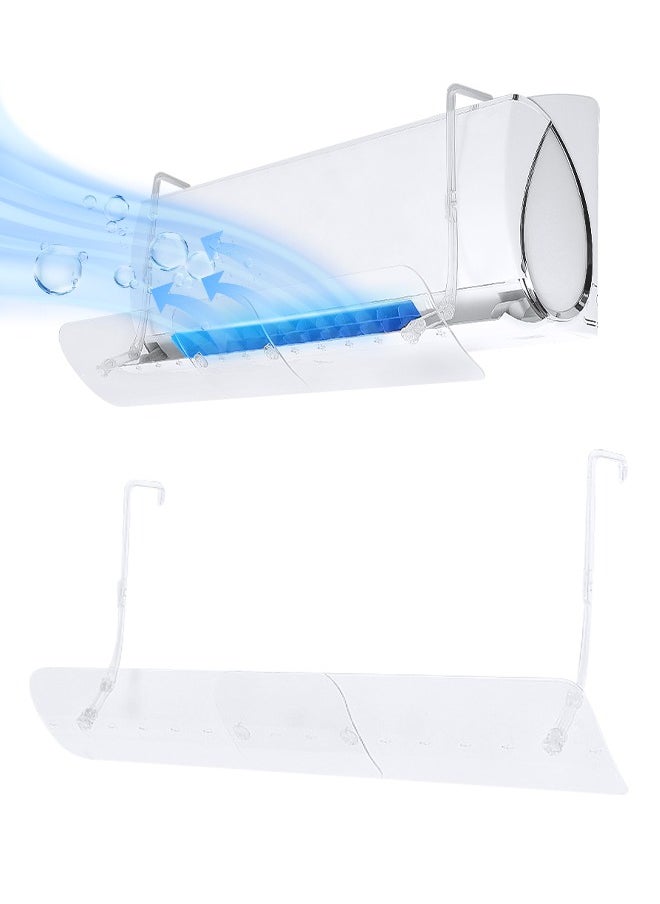 Necomi Split Air Conditioner Deflector, Transparent Air Conditioning Wind Shield, Wall-Mounted Without Punching, Adjustable Wind Direction & Adjustable Size  - Image 1