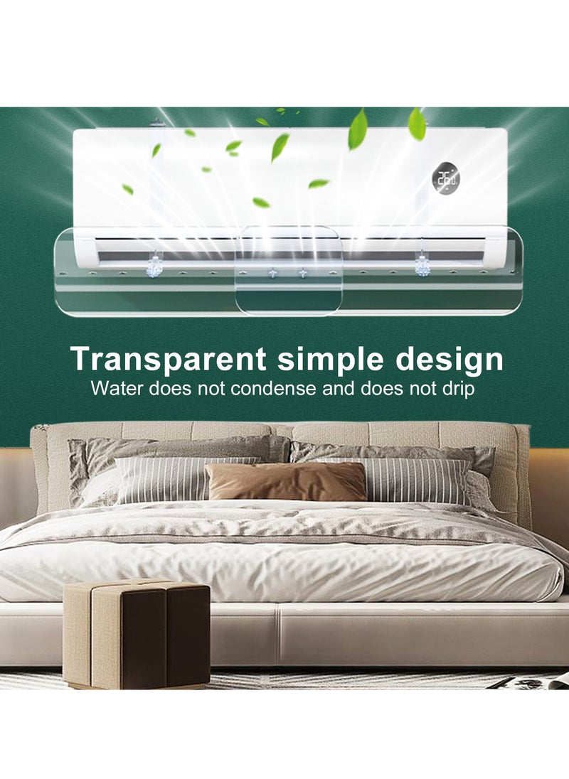 Necomi Split Air Conditioner Deflector, Transparent Air Conditioning Wind Shield, Wall-Mounted Without Punching, Adjustable Wind Direction & Adjustable Size  - Image 5