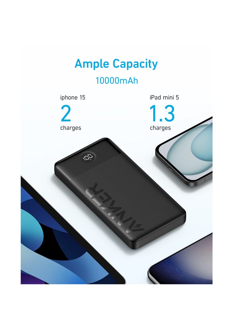 Anker External Battery, 324 Power Bank with 2 Ports, Fast Charging 12W for iPhone 15 14 13 Pro, Huawei, iPad Pro/Air, Samsung Galaxy and Plus Encore, - Image 3
