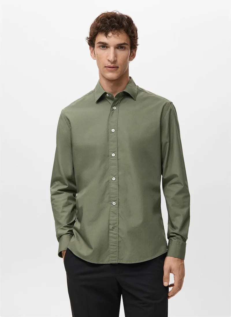 Mango Man Regular-fit 100% cotton shirt
