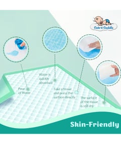 Cute 'n' Cuddle Disposable Changing pads (Pack Of 30) for Baby 60 cm X 90 cm Soft Ultra Absorbent Waterproof Diaper Mess-Free Changing Mat Liners Baby Changing Mat Cover Bed Pads  - Image 3