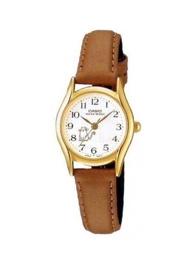 CASIO Women Leather Analog Watch LTP-1094Q-7B8RDF - 23 mm - Brown - Image 1