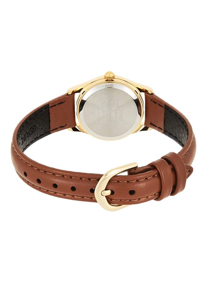 CASIO Women Leather Analog Watch LTP-1094Q-7B8RDF - 23 mm - Brown - Image 2