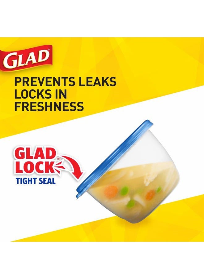 Glad Soup and Salad Food Storage Containers, 24 oz, Pack of 5 - Image 5