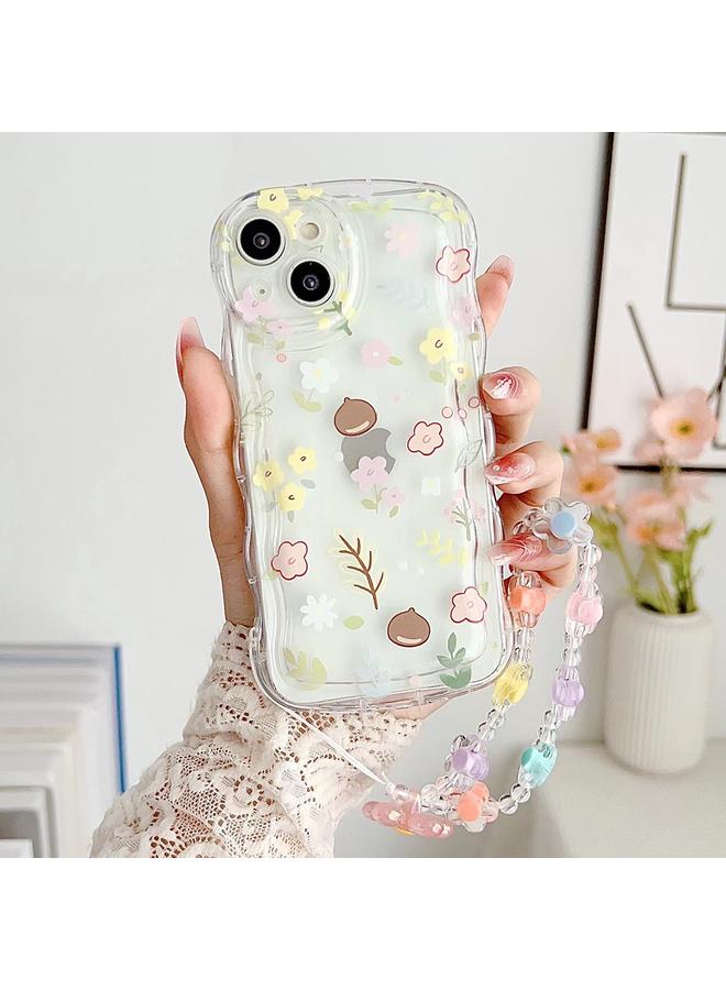 Zaboon Case For iPhone 12 Pro Max Small Floral Phone Case with Bracelet - Image 1