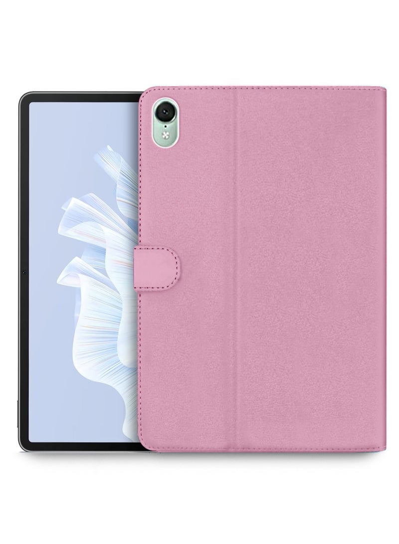 اوميكر غطاء حماية قلاب من جلد البولي يوريثان لهاتف هواوي ميت باد إير 4 جي 11.5 بوصة 2023 / هواوي ميت باد 11.5 بوصة 2023 وردي فاتح - Image 1