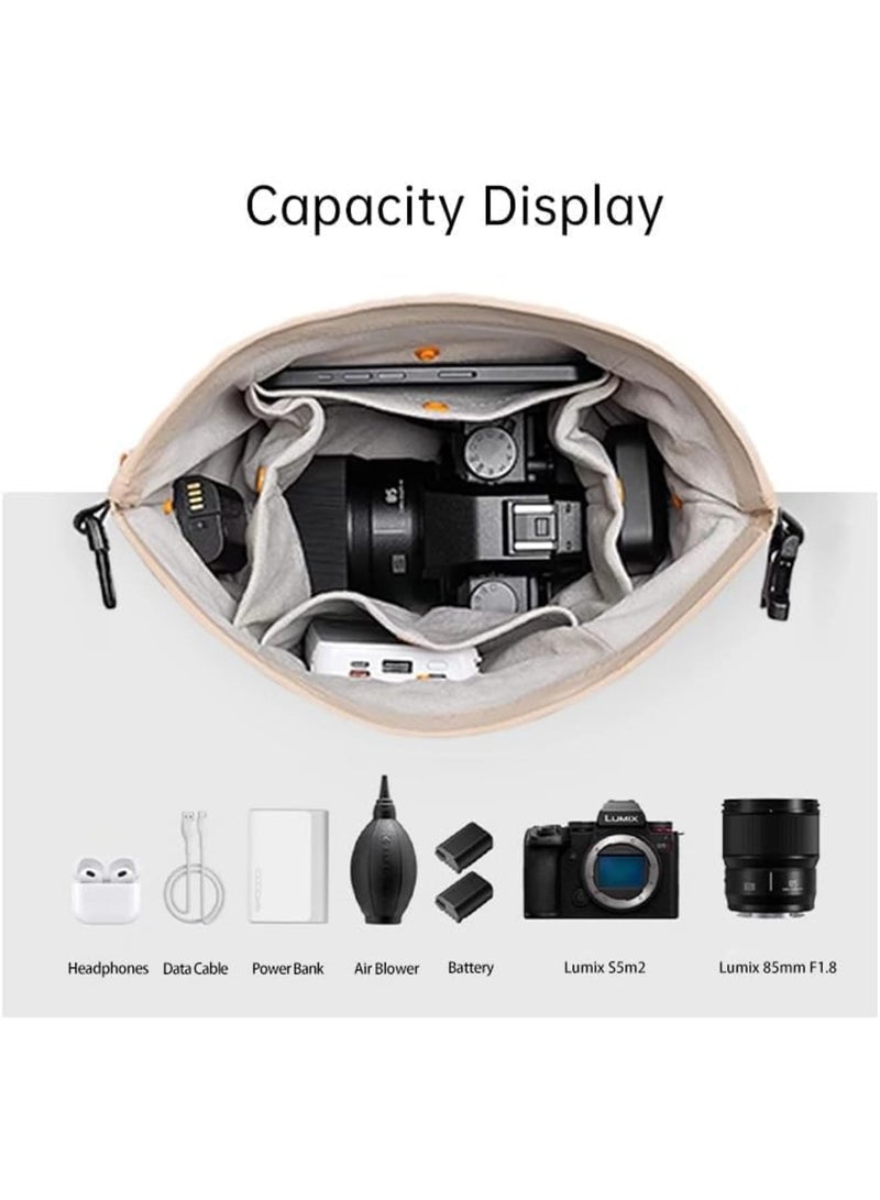 SYOSI Waterproof Camera Sling Bag, Compact Digital Camera Crossbody Case with Shockproof Protection and Adjustable Strap, Lightweight Travel Purse for Women Men Urban Photography - Image 5