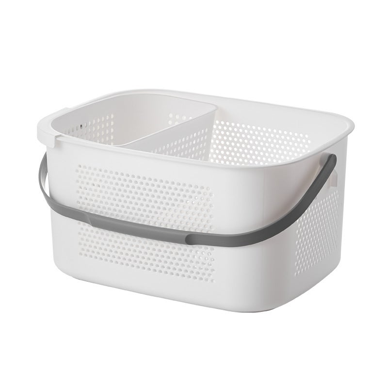 Spot Japanese Large Hand-Held Dirty Clothes Basket Household Bathroom Dirty Clothes Basket Plastic Hollow Underwear Storage Basket - Image 1