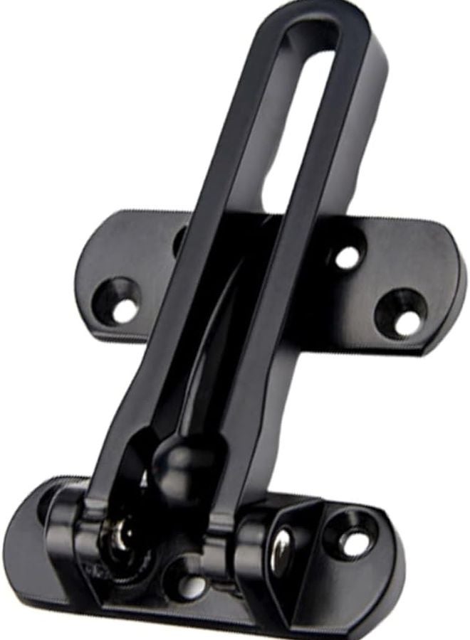 Zinc Alloy Anti Theft Door Lock Buckle Security Hasp Rustproof Easy Install Black - Image 1