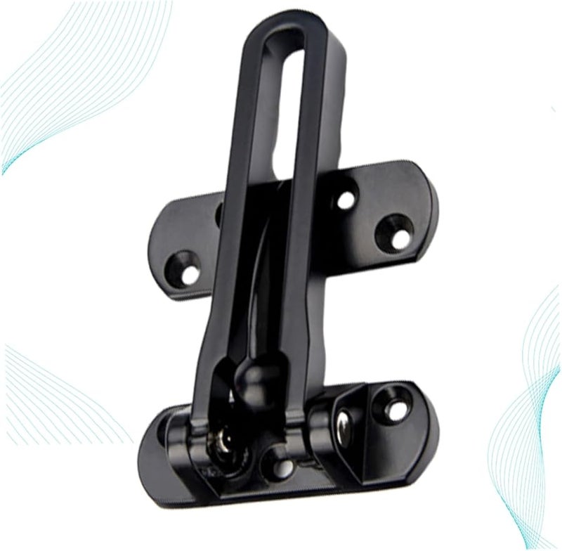 Zinc Alloy Anti Theft Door Lock Buckle Security Hasp Rustproof Easy Install Black - Image 4