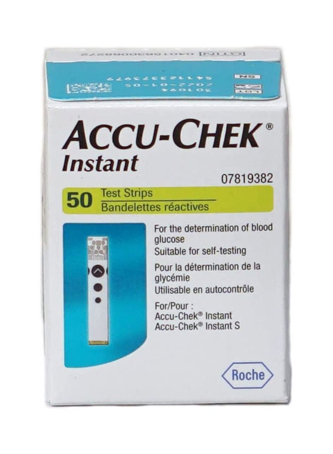 Accu-Chek Instant Blood Glucose Monitor Bundle With 50 Strips