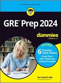 Gre Prep 2024 For Dummies With Online Practice by Ron Woldoff Paperback 