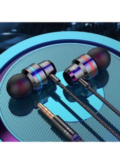 Generic In-ear Headphones For OPPO Huawei Xiaomi Vivo Apple Gaming Headphone Cord Earbuds Headset Wired Headphones-Colour:Upgraded Version (rose Red) Line Control + Microphone + Tuning - (round Head) Noble Thousand Yuan Sound Quality - 2 Pack  - Image 3