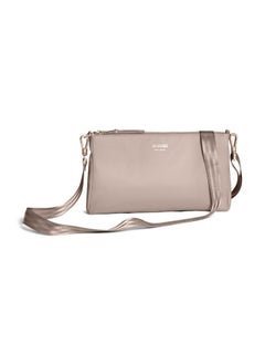 JuJuBe New 3Piece Pouch Set Diaper Bag Organizing Pouches Convertible To Small Purse With Crossbody Strap Perfect For Travel Zipper Cosmetic Or Makeup Pouch Large Medium And Small Taupe  - Image 3