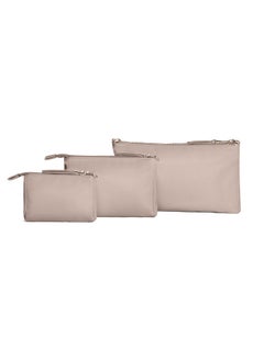 New 3Piece Pouch Set Diaper Bag Organizing Pouches Convertible To Small Purse With Crossbody Strap Perfect For Travel Zipper Cosmetic Or Makeup Pouch Large Medium And Small Taupe - pzsku/Z55A88170831F62D23001Z/45/_/1719338702/0c173ed8-314a-463d-b1a8-31571de08f3b