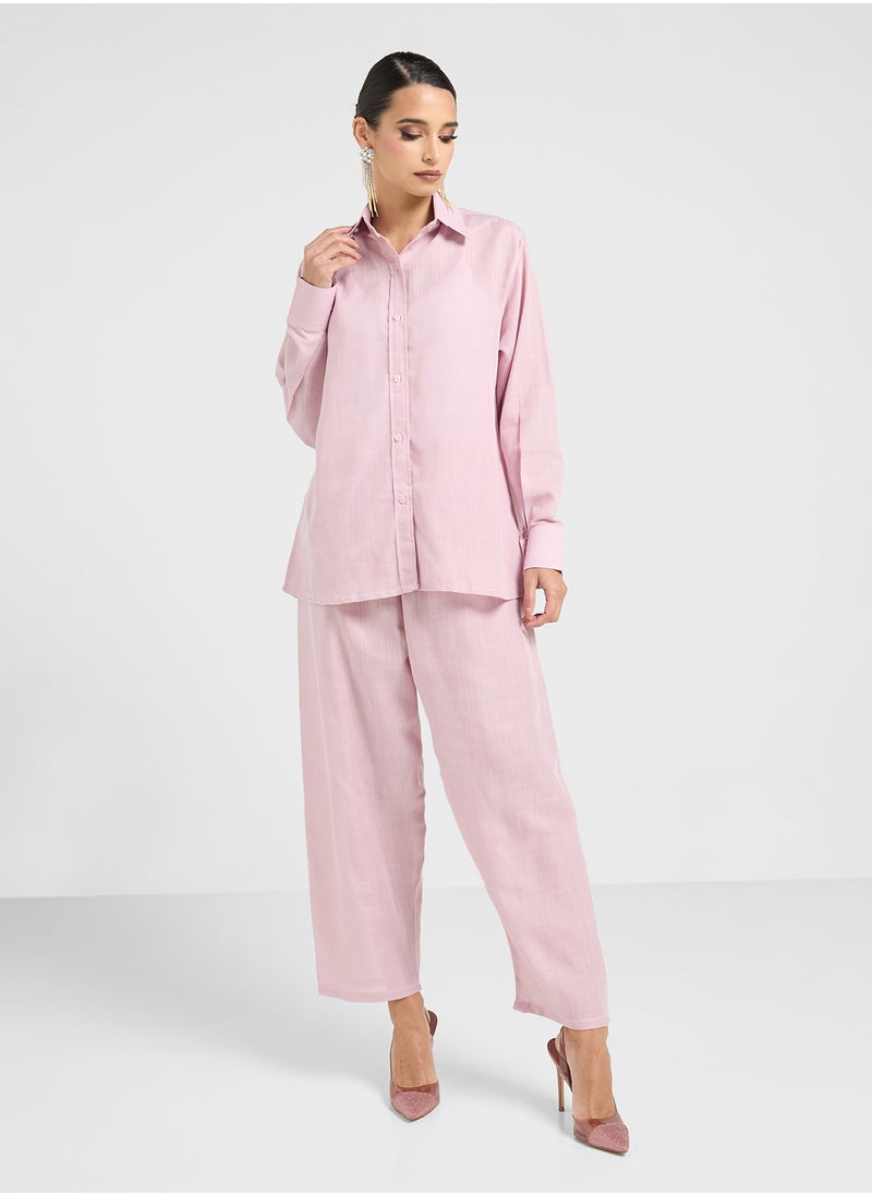 hayas closet Button Down Blouse & Pants Set  - Image 5